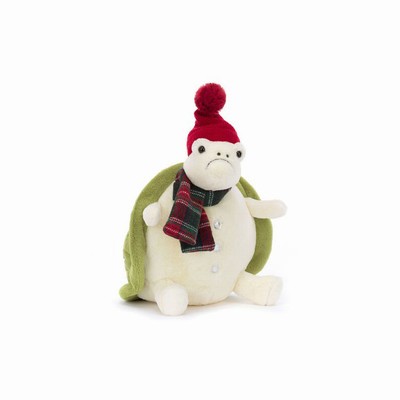 Jellycat Snowman Timmy Turtle USA | 43681HJXQ